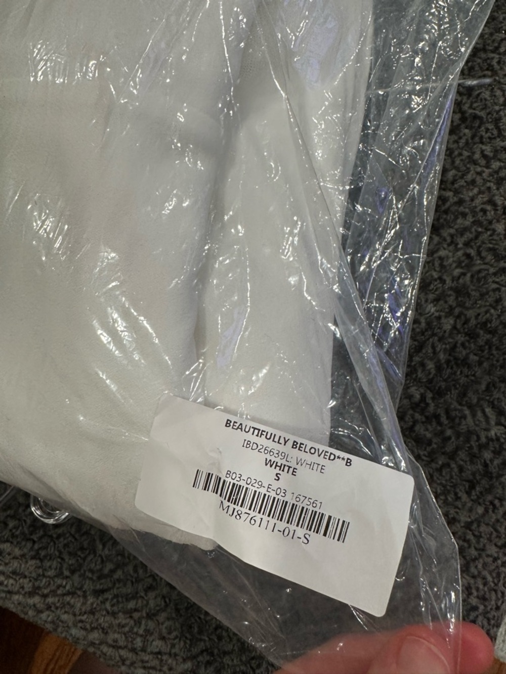 Lulus Beautifully Beloved White Mesh Off Shoulder Gown Small S - Picture 9 of 9